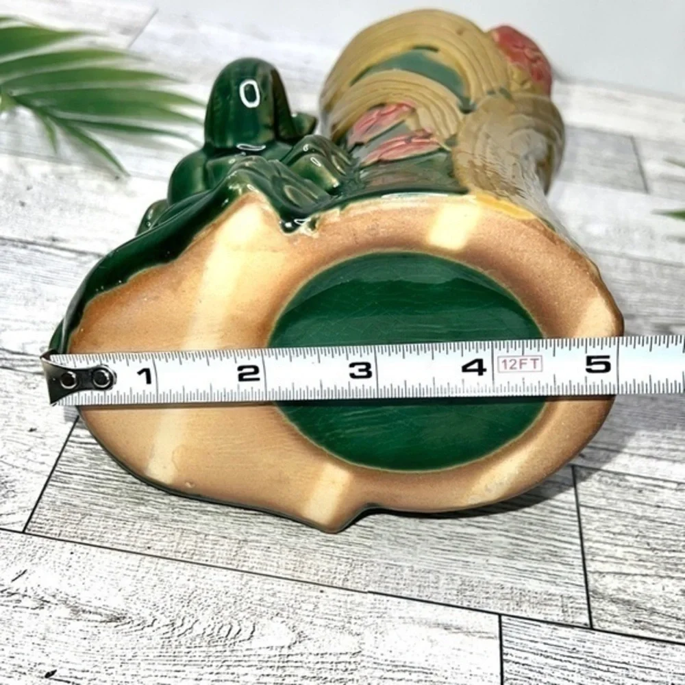 N/A green majolica